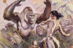 Frank-Frazettas-cover-art-for-the-1963-Ace-edition-of-Edgar-Rice-Burroughs-fourth-Tarzan-novel-The-Son-of-Tarzan
