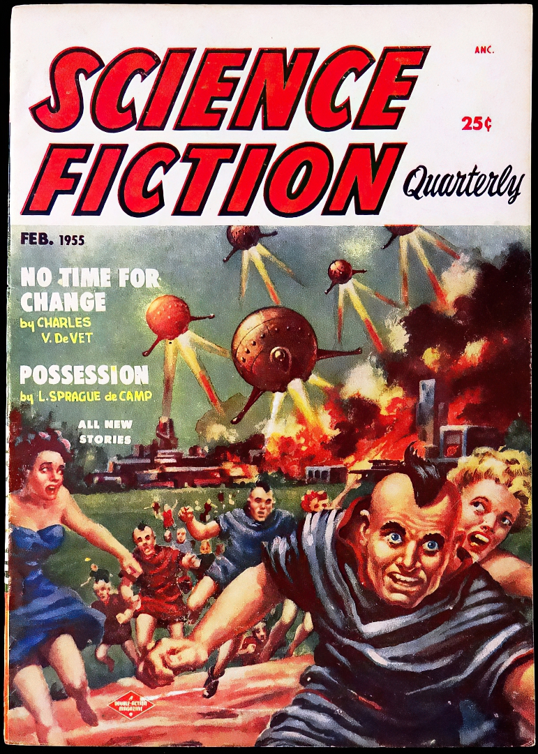 Science Fiction Quarterly Vol. 3, No. 4 (Feb., 1955). Cover Art by Frank Kelly Freas
