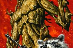Groot-and-Rocket-Raccoon-by-Joe-Jusko