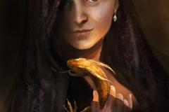 Woman-and-her-Golden-Wyvern