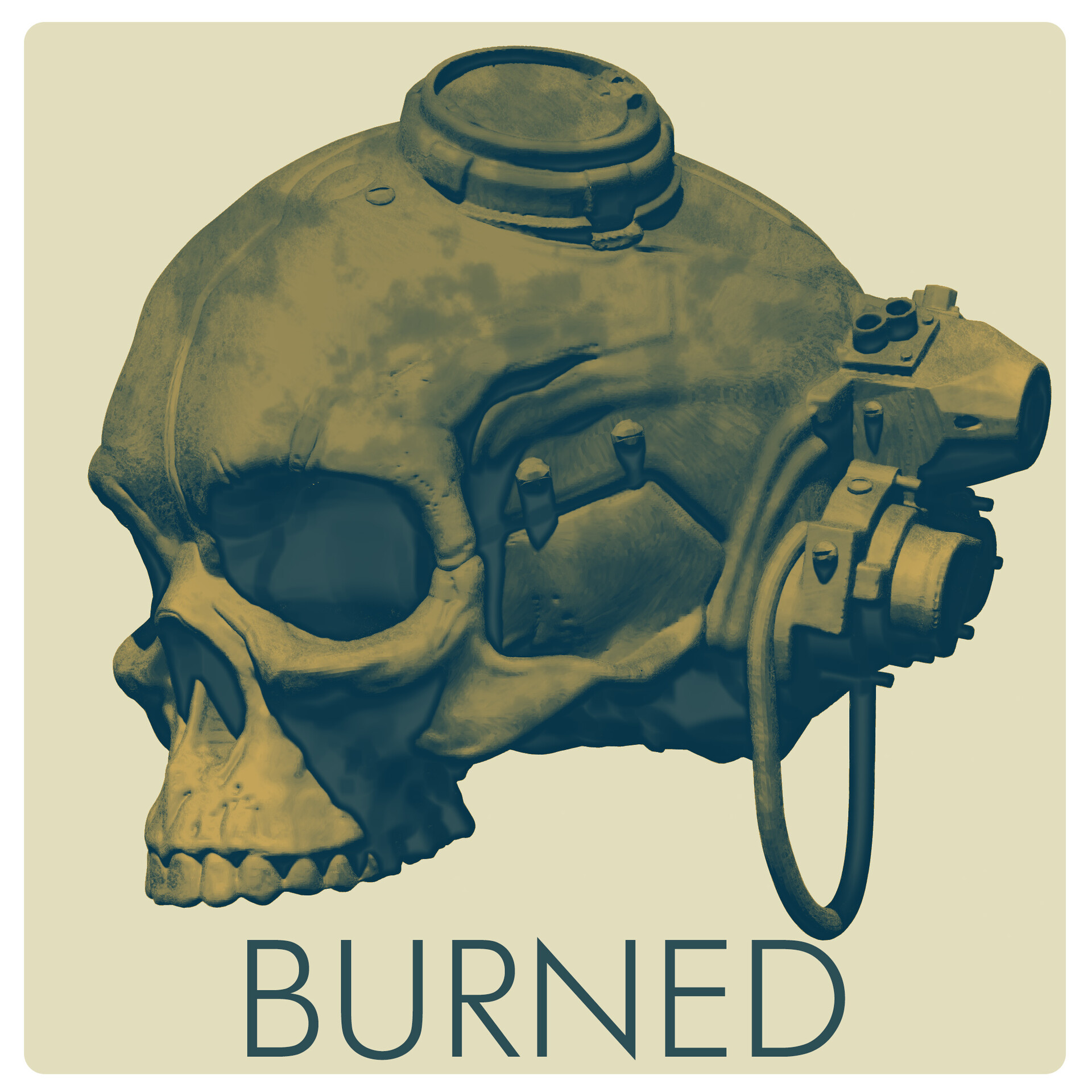pascal-blanche-skull-burned