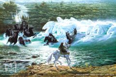 Riders at the Ford, by Ted Nasmith