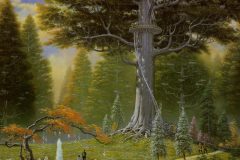 The Great Tree at Caras Galadhon, by Ted Nasmith